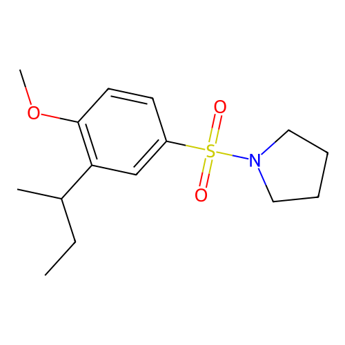 1-(3-Butan-2-yl-4-methoxyphenyl)sulfonylpyrrolidine structure