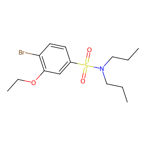 4-bromo-3-ethoxy-N,N-dipropylbenzenesulfonamide structure