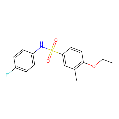 4-ethoxy-N-(4-fluorophenyl)-3-methylbenzenesulfonamide structure