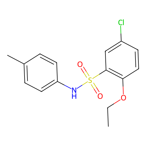 5-chloro-2-ethoxy-N-(4-methylphenyl)benzenesulfonamide structure