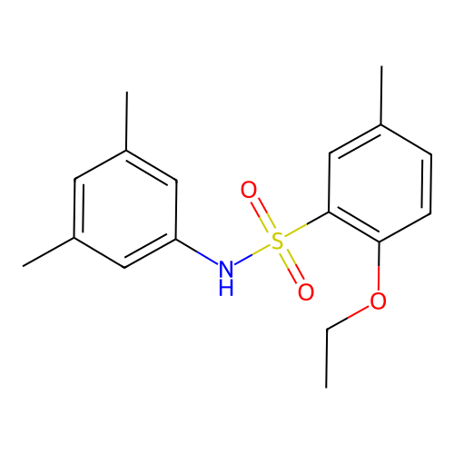N-(3,5-dimethylphenyl)-2-ethoxy-5-methylbenzenesulfonamide structure