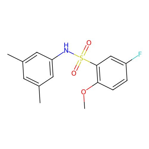 N-(3,5-dimethylphenyl)-5-fluoro-2-methoxybenzenesulfonamide structure