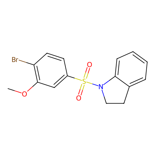 1-Bromo-4-(indolinylsulfonyl)-2-methoxybenzene structure
