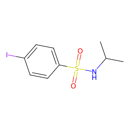 4-iodo-N-isopropylbenzenesulfonamide structure