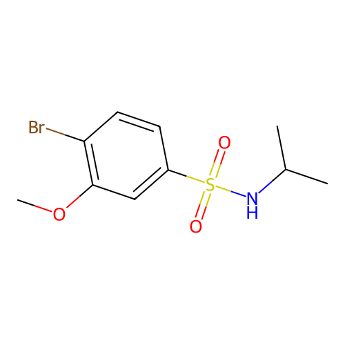 4-bromo-3-methoxy-N-propan-2-ylbenzenesulfonamide structure