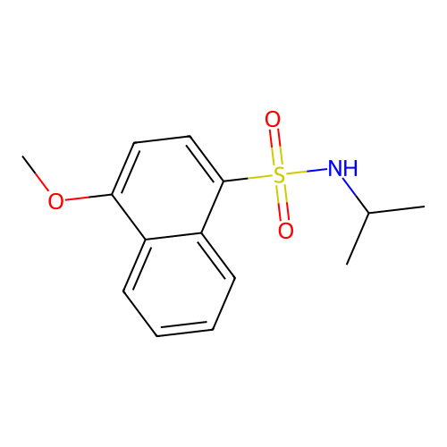 4-methoxy-N-propan-2-ylnaphthalene-1-sulfonamide structure