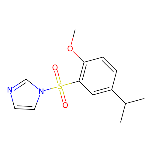 1-(2-Methoxy-5-propan-2-ylphenyl)sulfonylimidazole structure