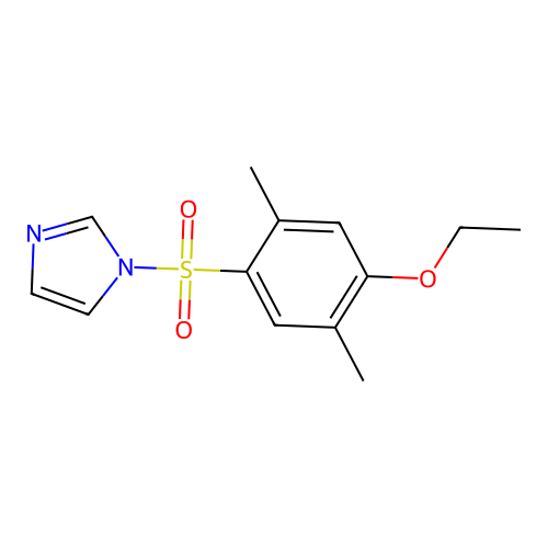 1-(4-Ethoxy-2,5-dimethylphenyl)sulfonylimidazole structure