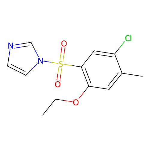 1-(5-Chloro-2-ethoxy-4-methylphenyl)sulfonylimidazole structure