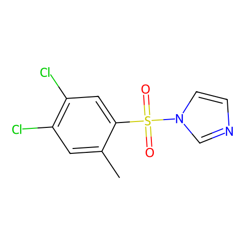 1-(4,5-Dichloro-2-methylphenyl)sulfonylimidazole structure