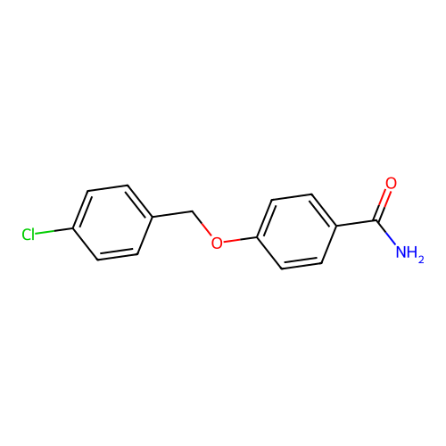 4-(4-Chlorobenzyloxy)benzamide structure