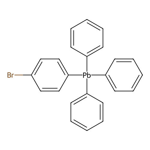(p-Bromophenyl)triphenyllead structure