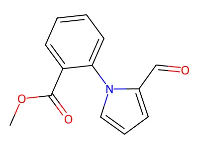 methyl 2-(2-formyl-1H-pyrrol-1-yl)benzoate structure