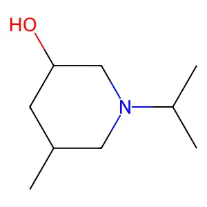 (3R,5S)-5-methyl-1-propan-2-ylpiperidin-3-ol structure