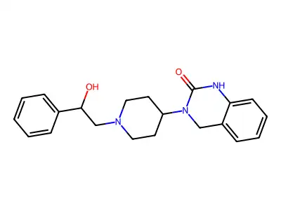 2(1H)-Quinazolinone, 3,4-dihydro-3-(1-(2-hydroxy-2-phenylethyl)-4-piperidinyl)- structure