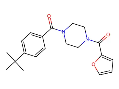 1-(4-Tert-butylbenzoyl)-4-(2-furoyl)piperazine structure