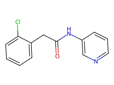 2-(2-chlorophenyl)-N-pyridin-3-ylacetamide structure