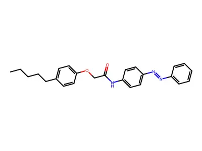 Acetamide, 2-(4-pentylphenoxy)-N-[4-(2-phenyldiazenyl)phenyl]- structure