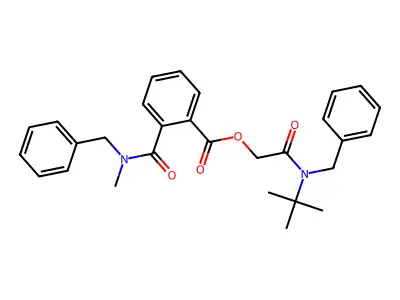[2-[Benzyl(tert-butyl)amino]-2-oxoethyl] 2-[benzyl(methyl)carbamoyl]benzoate structure