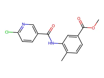 Methyl 3-(6-chloronicotinamido)-4-methylbenzoate structure