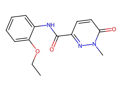 N-(2-ethoxyphenyl)-1-methyl-6-oxo-1,6-dihydropyridazine-3-carboxamide structure