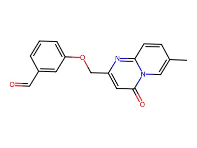 3-[(7-Methyl-4-oxopyrido[1,2-a]pyrimidin-2-yl)methoxy]benzaldehyde structure