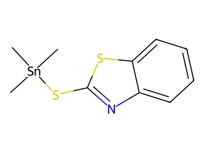 1,3-Benzothiazol-2-ylsulfanyl(trimethyl)stannane structure
