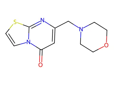 7-(Morpholin-4-ylmethyl)-[1,3]thiazolo[3,2-a]pyrimidin-5-one structure
