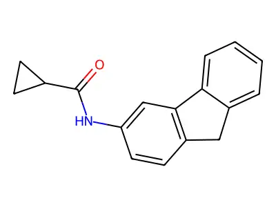 N-(9H-fluoren-3-yl)cyclopropanecarboxamide structure