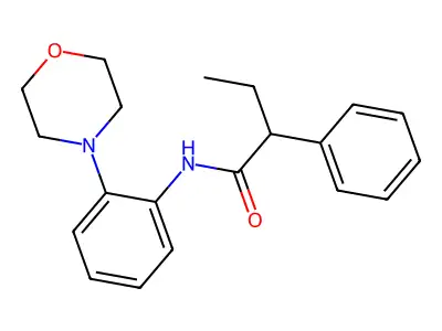 N-[2-(morpholin-4-yl)phenyl]-2-phenylbutanamide structure