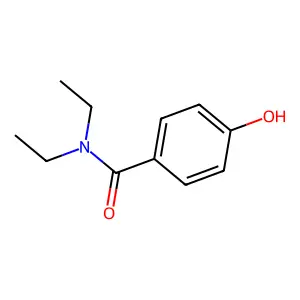 N,N-二乙基-4-羟基苯甲酰胺 structure