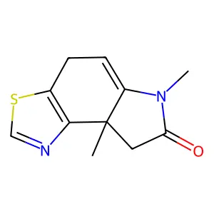 6,8a-Dimethyl-4,6,8,8a-tetrahydro-7H-(1,3)thiazolo(4,5-e)indol-7-one structure