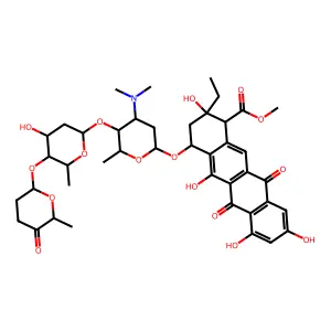 2-Hydroxyaclacinomycin A structure