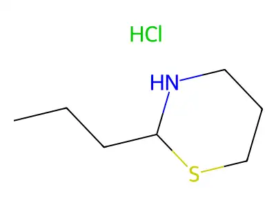 2-Propyl-1,3-thiazinane--hydrogen chloride (1/1) structure