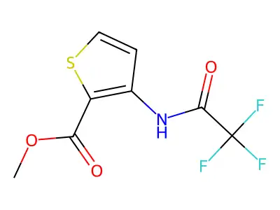 Methyl 3-(2,2,2-trifluoroacetamido)thiophene-2-carboxylate structure