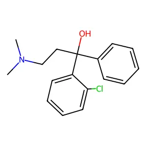 氯苯达诺 structure