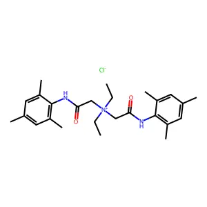 Ammonium, bis((mesitylcarbamoyl)methyl)diethyl-, chloride structure