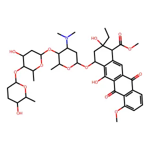 4-O-Methylaclacinomycin N structure