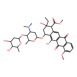 4-O-Methylaclacinomycin S structure