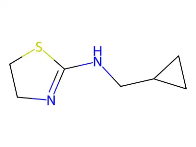 N-(cyclopropylmethyl)-4,5-dihydro-1,3-thiazol-2-amine structure