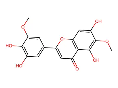 5,7,3',4'-Tetrahydroxy-6,5'-dimethoxyflavone structure