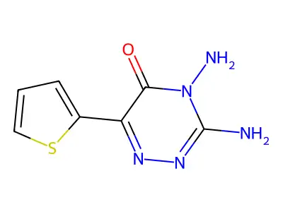 3,4-Diamino-6-(thiophen-2-yl)-4,5-dihydro-1,2,4-triazin-5-one structure