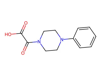 2-oxo-2-(4-phenylpiperazin-1-yl)acetic Acid structure