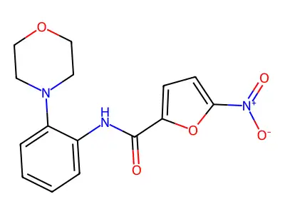 N-(2-morpholinophenyl)-5-nitrofuran-2-carboxamide structure
