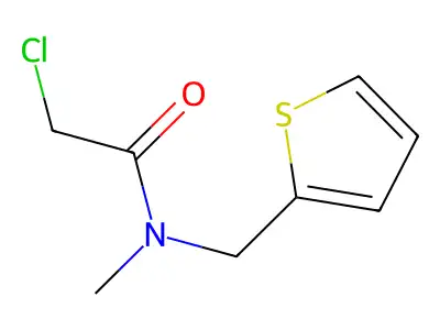 2-chloro-N-methyl-N-(thien-2-ylmethyl)acetamide structure