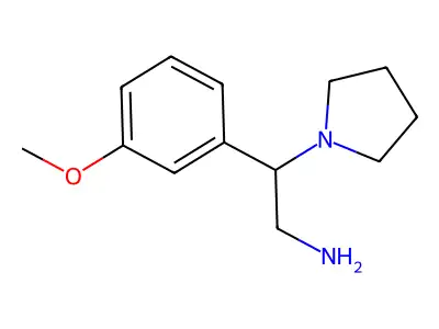 2-(3-Methoxyphenyl)-2-pyrrolidin-1-ylethanamine structure