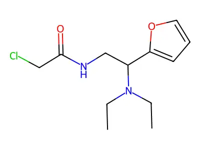 2-chloro-N-[2-(diethylamino)-2-(furan-2-yl)ethyl]acetamide structure