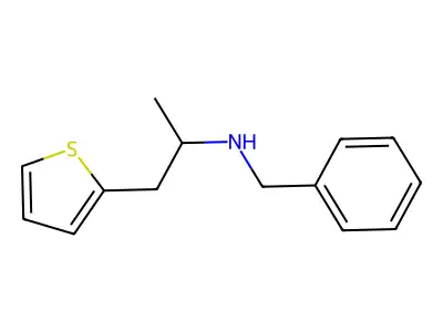 Benzyl(1-(thiophen-2-yl)propan-2-yl)amine structure