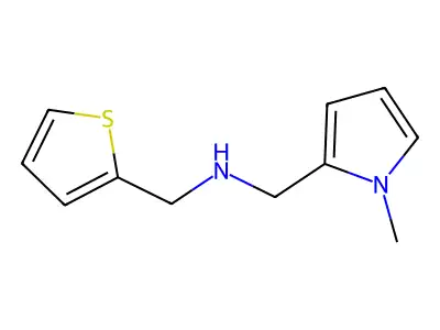 [(1-methyl-1H-pyrrol-2-yl)methyl](2-thienylmethyl)amine structure