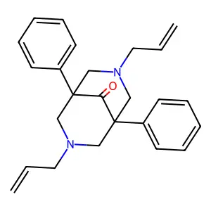1,5-Diphenyl-3,7-bis(prop-2-enyl)-3,7-diazabicyclo[3.3.1]nonan-9-one structure